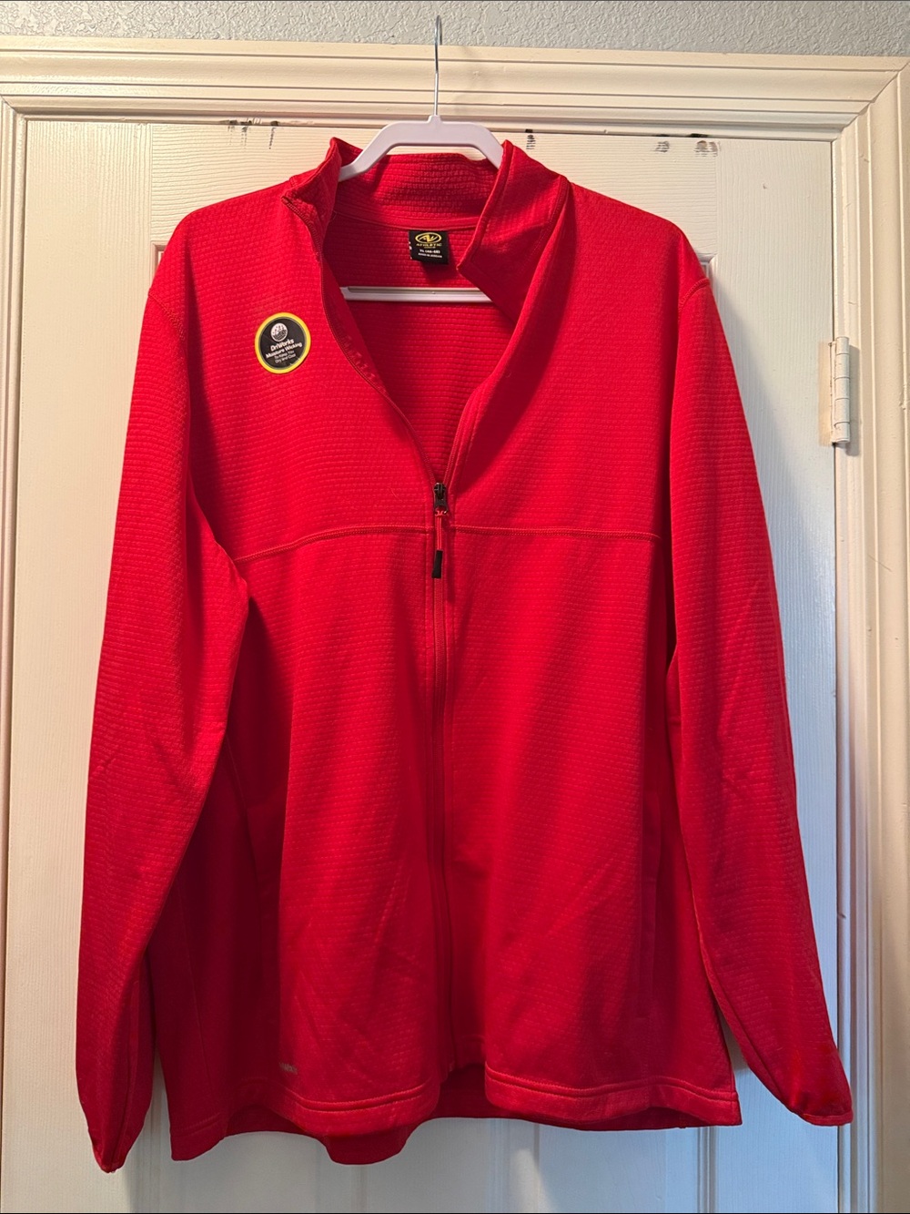 Athletic Works Red Full-Zip Performance Jacket